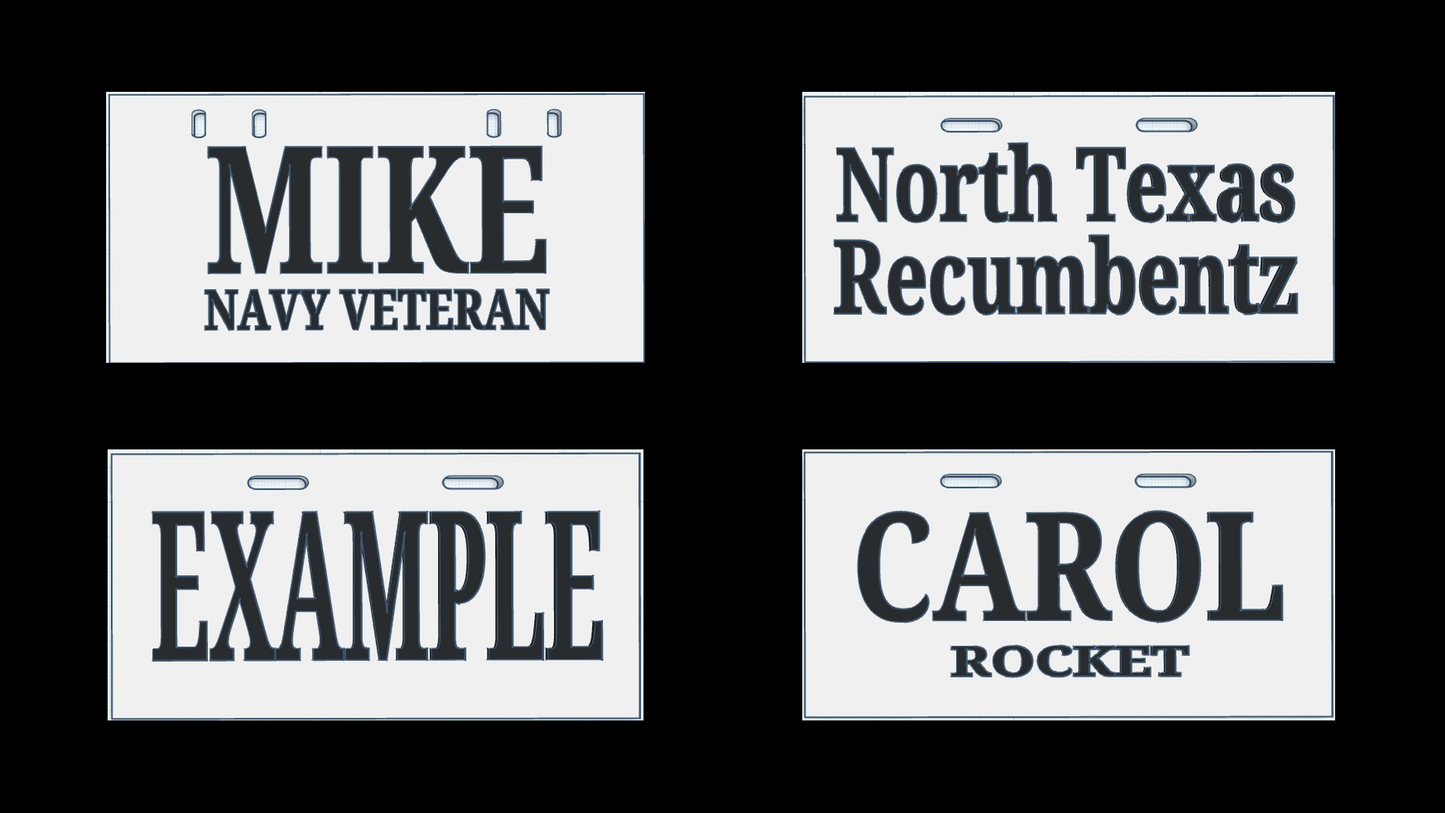 Custom License Plates