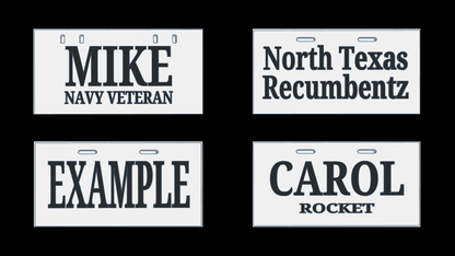 Custom License Plates